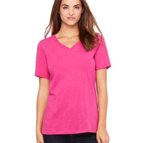 Women's Relaxed Short Sleeve Jersey V-Neck Tee Thumbnail