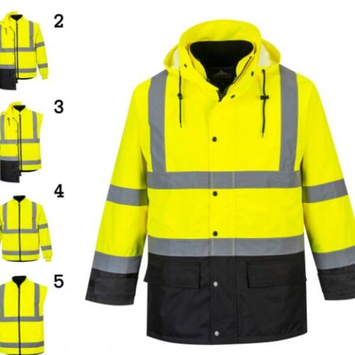 PORTWEST HI-VIS EXECUTIVE 5-IN-1 JACKET - US768 Thumbnail